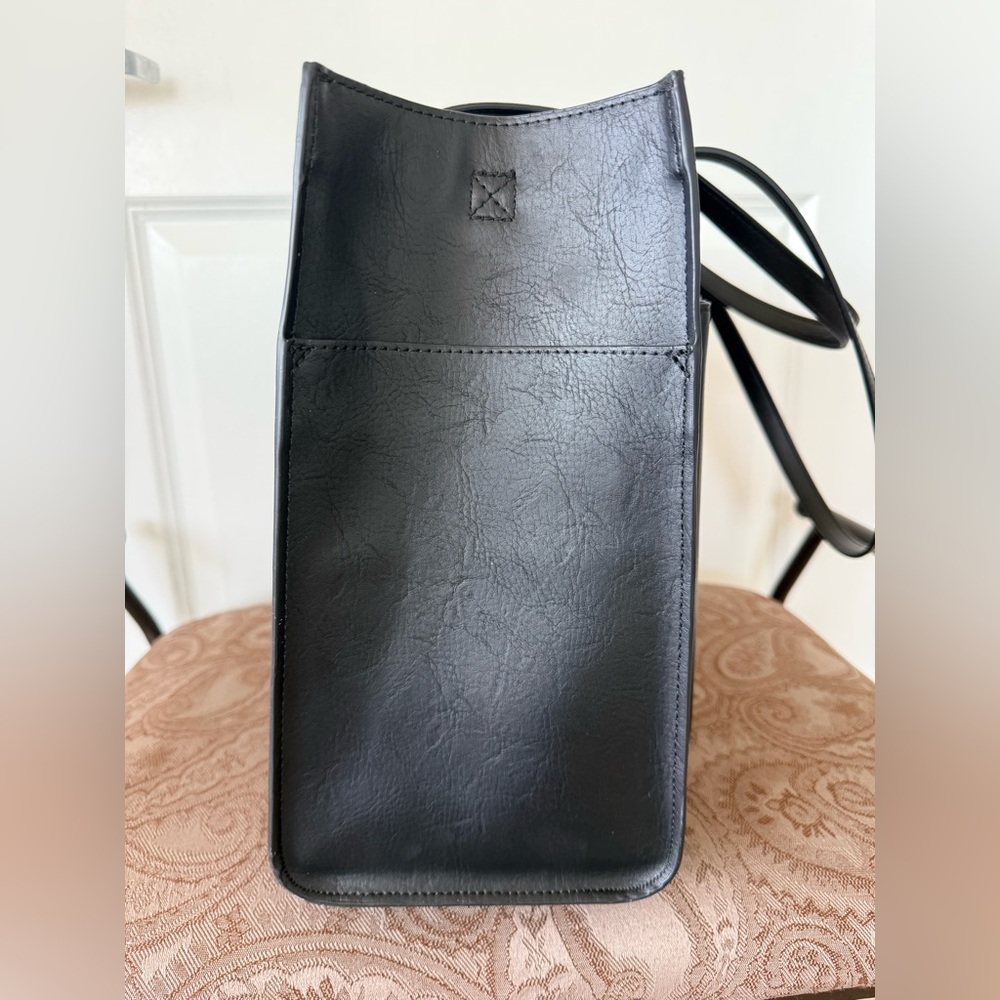 BEIS Black Work Tote Bag with Adjustable Shoulder Strap Like New - Picture 8 of 11